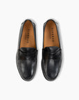 Black Calf Leather Penny Loafer