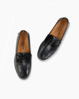 Black Calf Leather Penny Loafer