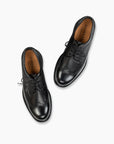 Black Wing-Tip Brogue Shoes