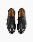Black Wing-Tip Brogue Shoes