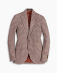 Chestnut Geometric Cotton Blazer