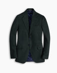 Green Gun-Club Contrast Hip Blazer