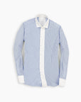 Blue Stripe Patchwork Shirt