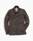 Blue Micro Wool Overshirt