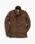 Burgundy Micro Wool Overshirt