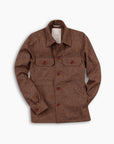 Burgundy Micro Wool Overshirt