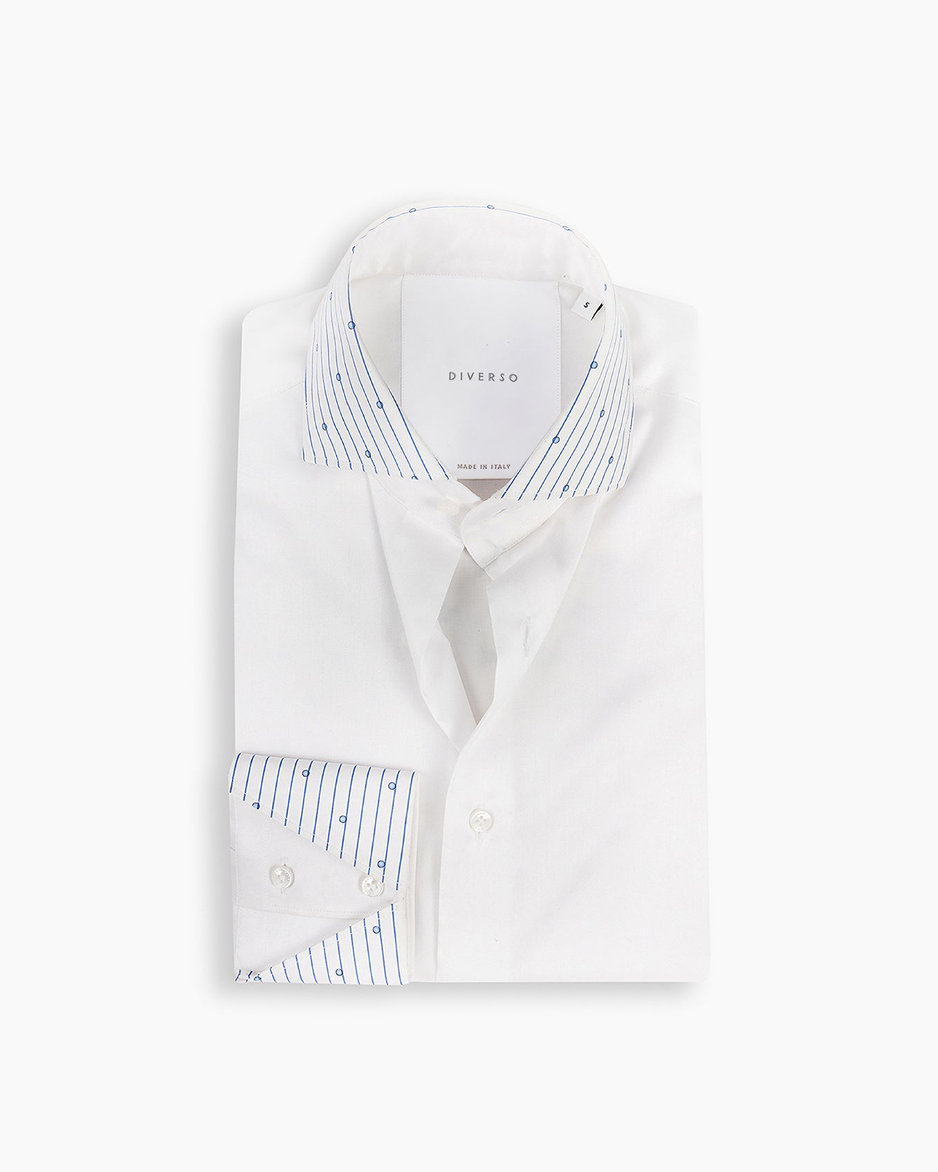 White Contrast Veil Shirt