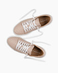 Nude Pink Hand Woven Sneakers