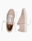 Nude Pink Hand Woven Sneakers
