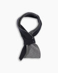 Navy & Grey Cashmere Mini Scarf