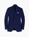 Ink Blue Contrast Wool Blazer