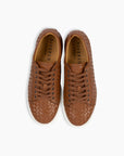 Cognac Hand Woven Sneakers
