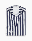 Navy Stripe Lock-Stitch Guru Shirt