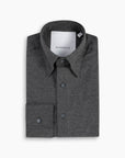 Dark Grey Cotton-Cashmere Nascosto Shirt