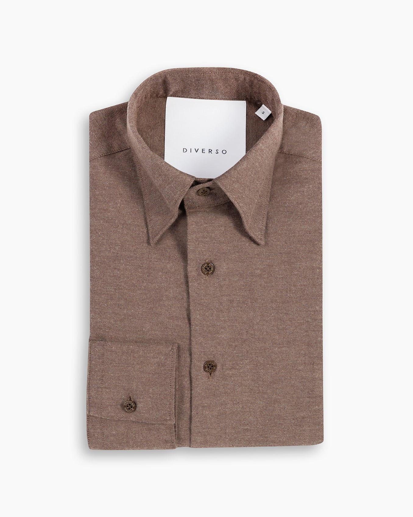 Warm Tan Cotton-Cashmere Nascosto Shirt