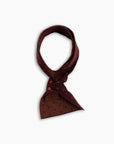 Burgundy Cross Lambswool Mini Scarf