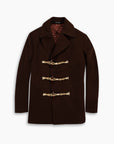 Chestnut Wool Toggle Peacoat