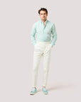 Mint Crushed Seersucker Button Down Shirt