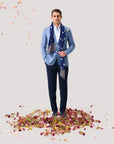 Cornflower Wool, Silk & Linen Blazer