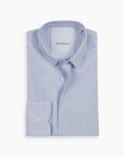 Sky Stripe Cotton-Linen Contrast Shirt