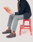 Brown Wing-Tip Brogue Shoes