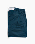 Petrol Blue Cotton Casual Chino