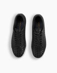 Black Patent Hand Woven Sneakers