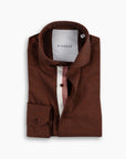 Copper Cotton-Wool Twin Trim Shirt