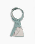 Mint & White Cashmere Mini Scarf