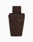 Chocolate Seersucker Wool Pant