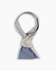 Denim & White Cashmere Mini Scarf