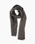 Navy & Grey Pure Cashmere Scarf