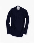 Navy Giro-Inglese Popover Shirt