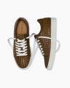 Olive Dip-Dye Woven Sneakers