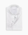 White Micro Polka Twin Trim Shirt