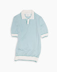 Peppermint Knitted Cotton Polo