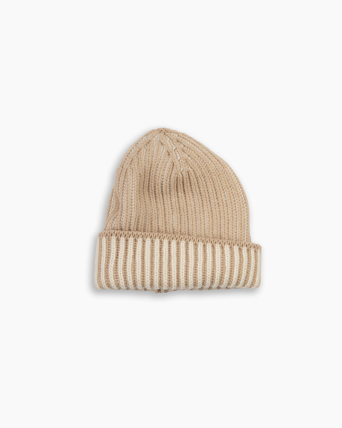 Ivory 'By Alyki' Wool & Cashmere Reversible Beanie