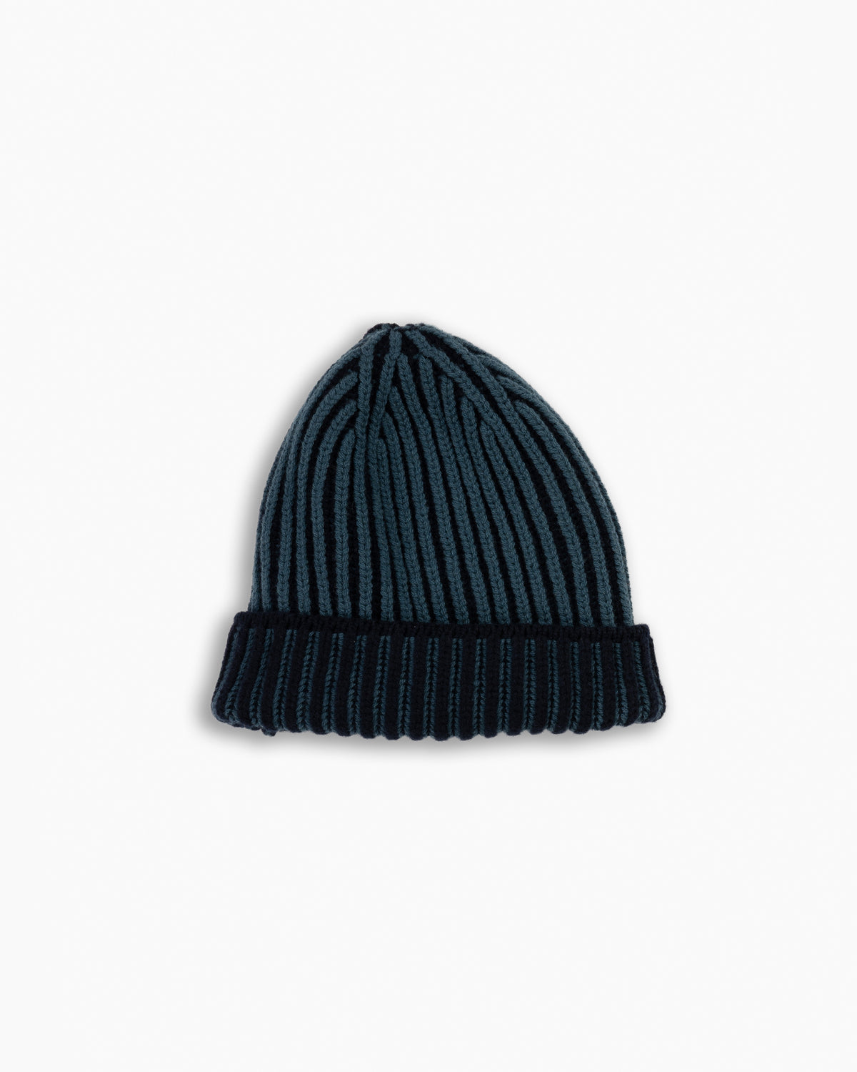 Navy 'By Alyki' Wool &amp; Cashmere Reversible Beanie