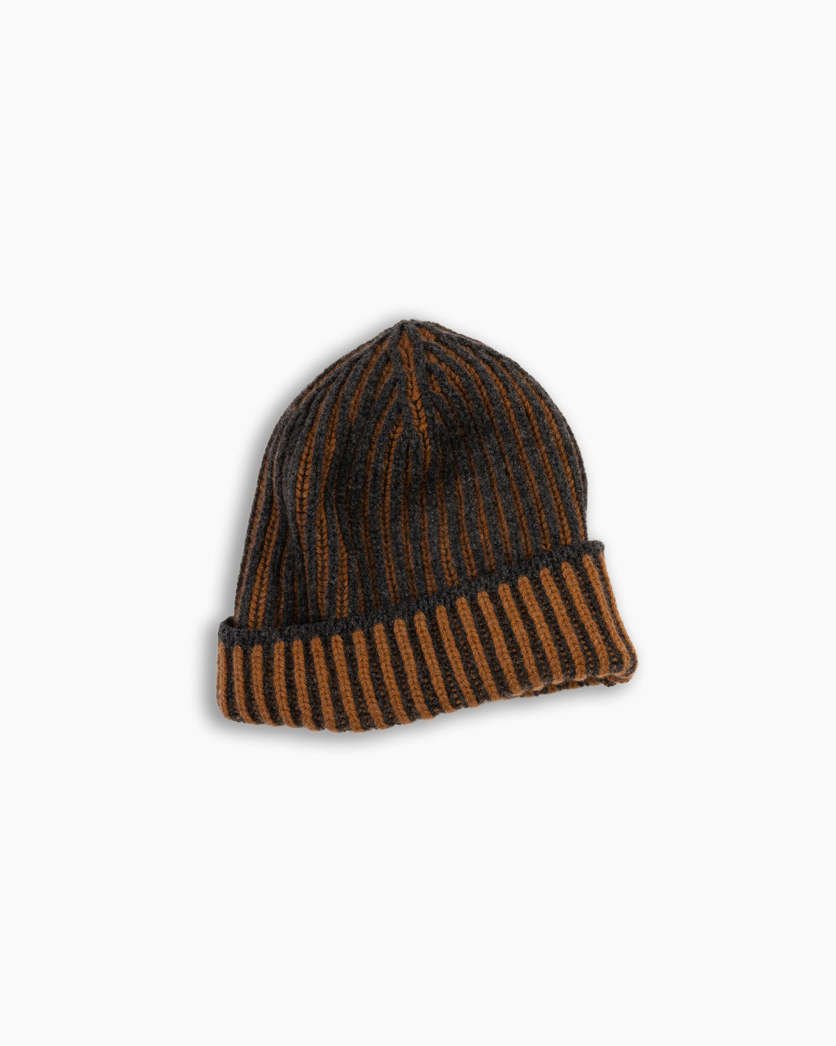Charcoal 'By Alyki' Wool &amp; Cashmere Reversible Beanie