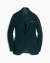 Bottle Green Seersucker Wool Blazer