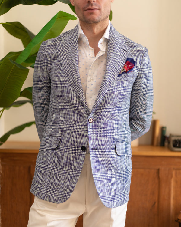 Silk discount linen blazer