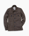 Blue Micro Wool Overshirt