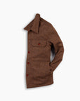 Burgundy Micro Wool Overshirt
