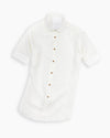 White Linen Short Sleeve Shirt