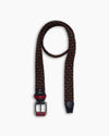 Navy & Burgundy Nastro Belt