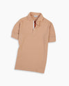 Dusty Pink Twin-Trim Short Sleeve Polo