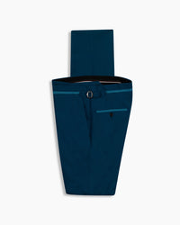 Petrol Contrast Trim Pant