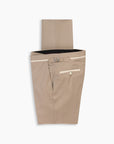 Champagne Flannel Contrast Trim Pant