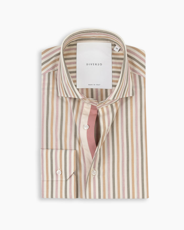 Multi Stripe Twin Trim Shirt