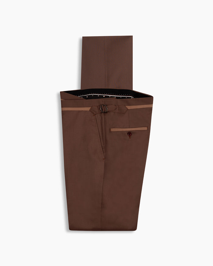 Dusty Pink Contrast Trim Pant